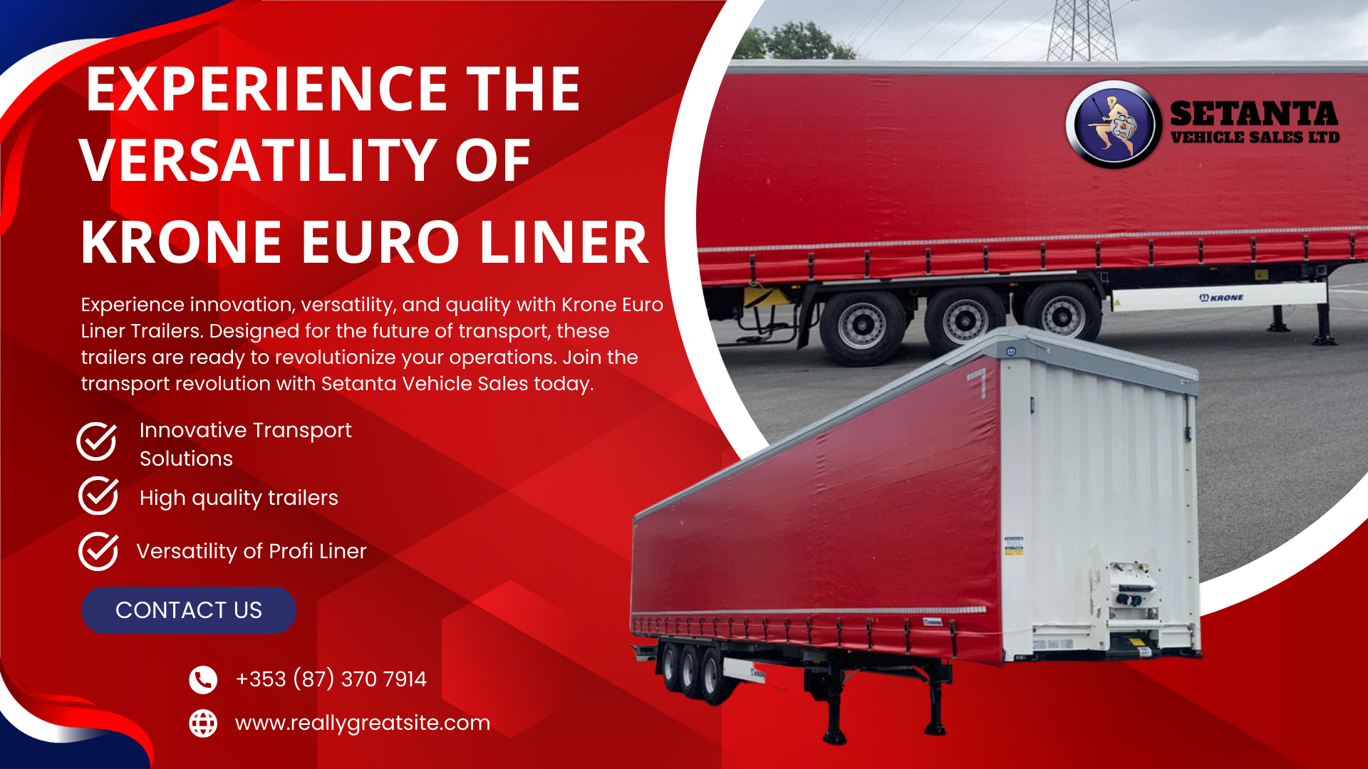 Discover the Superior Features and Benefits of the New Krone Euro Liner Trailers